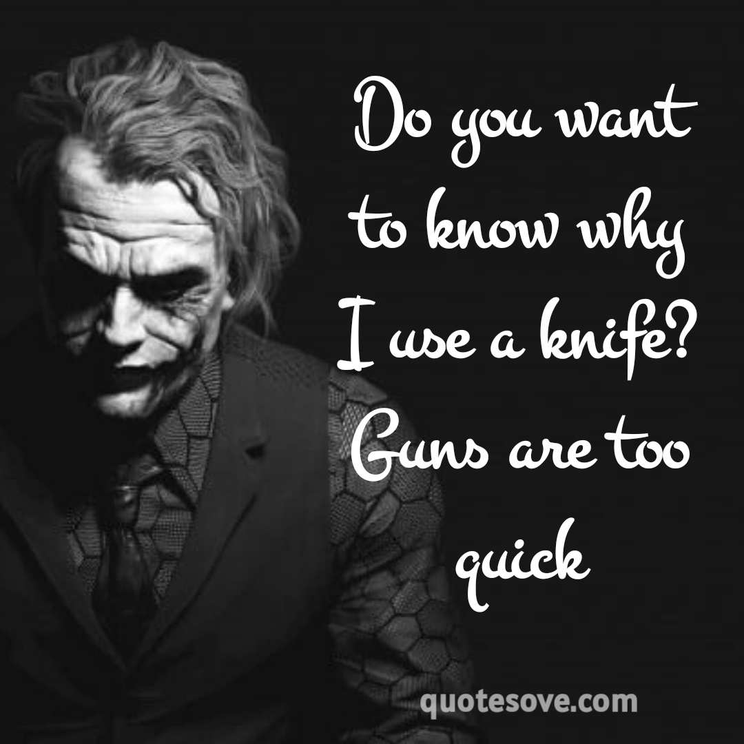 41 Joker Quotes | Heath Ledger Best Sayings » QuoteSove