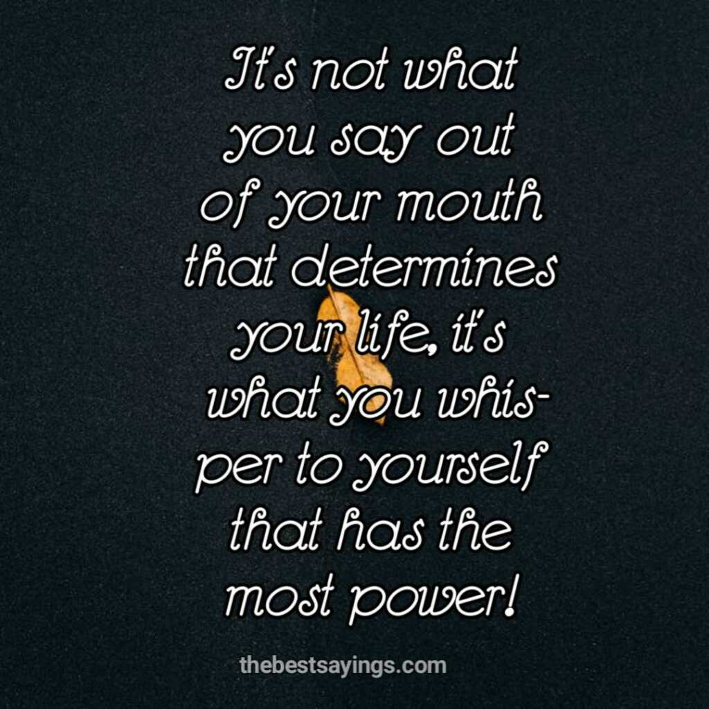 yourself that has the most power!