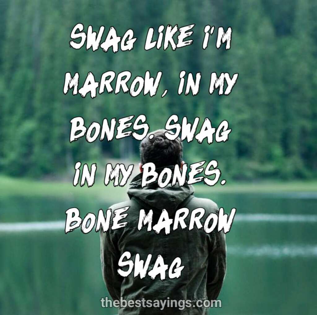 Swag like I'm marrow