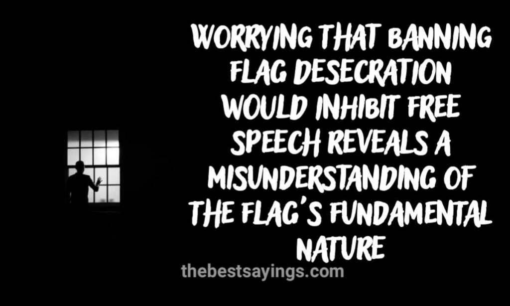 misunderstanding of the flag's