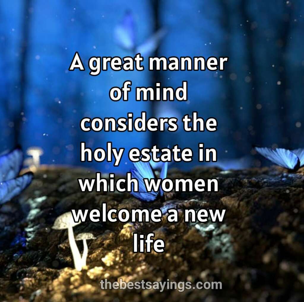 women welcome a new life