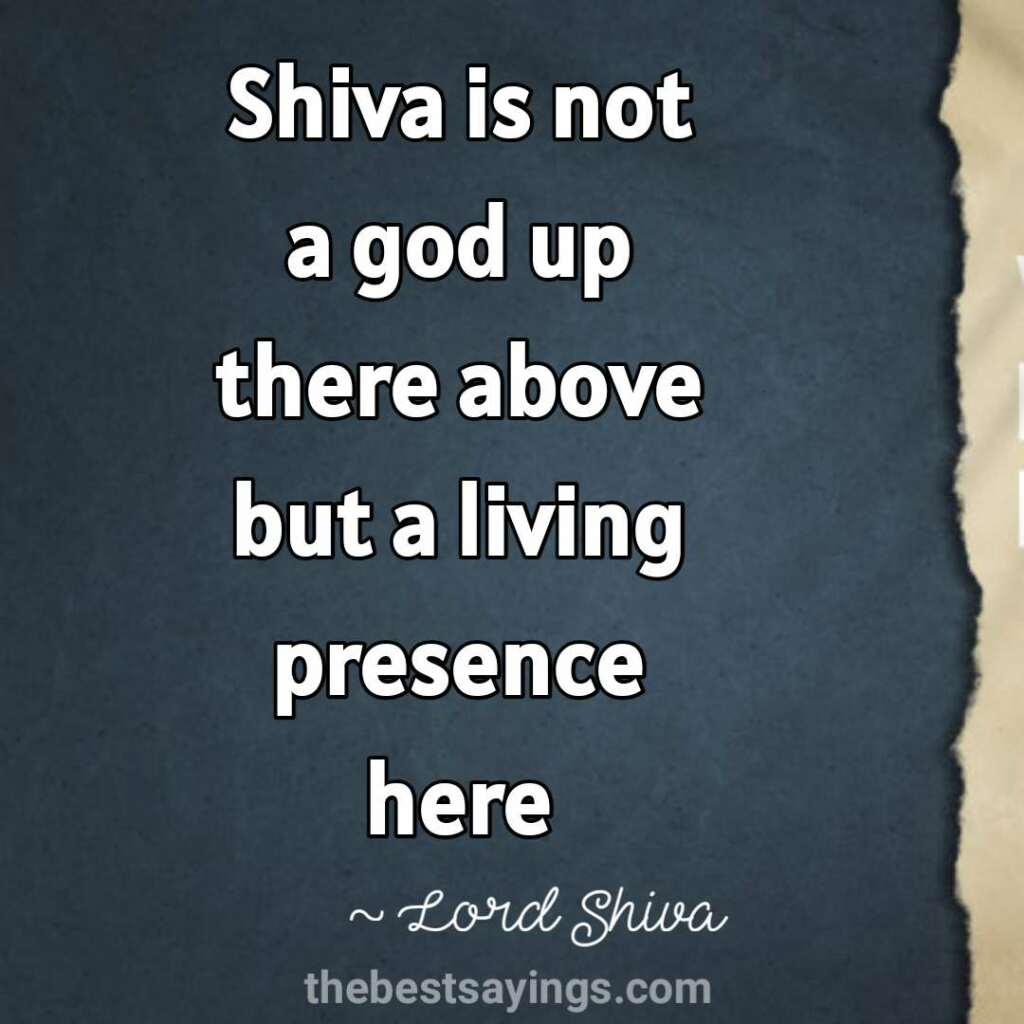 presence of shiva