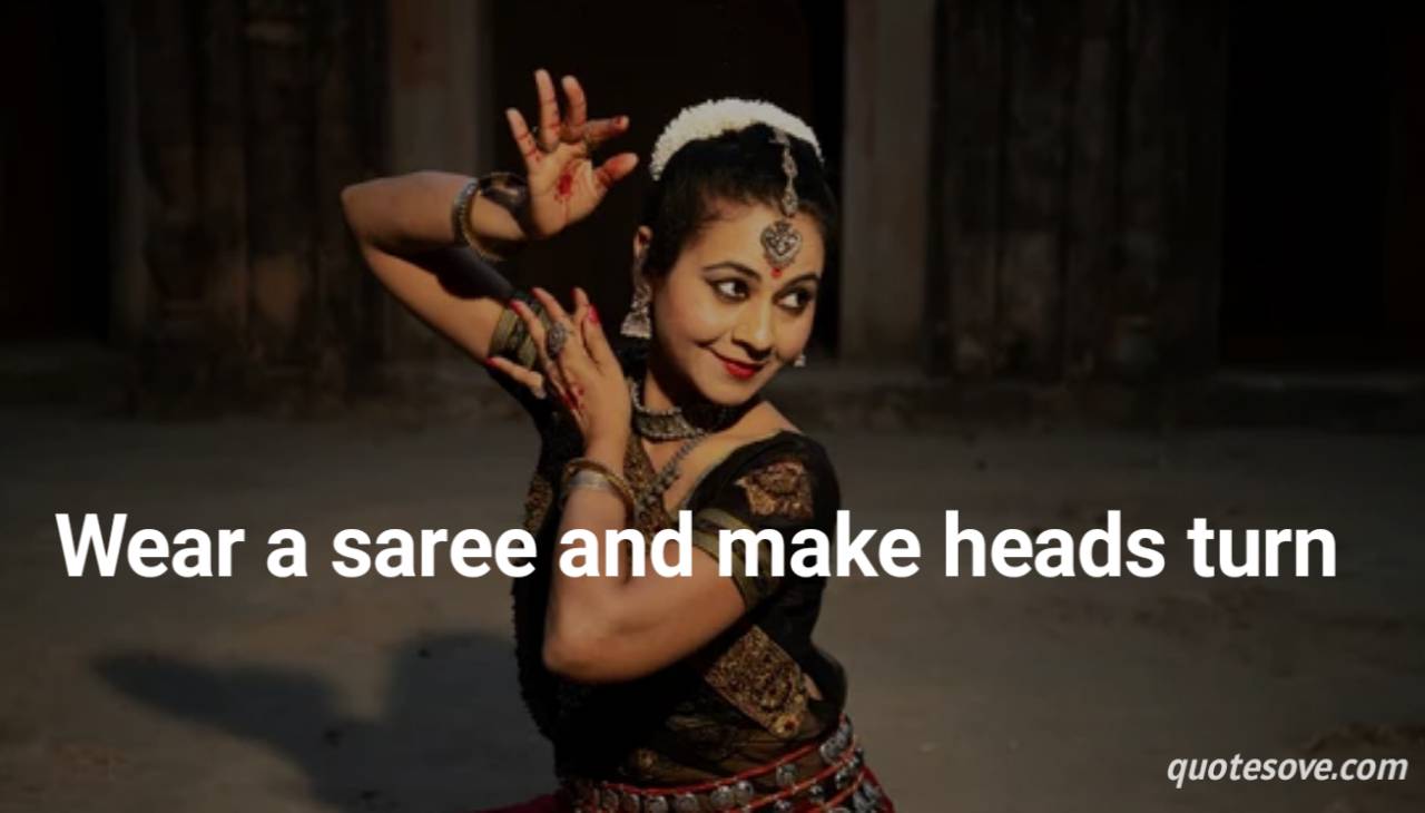 100 Short Saree Captions  Quotes for Instagram Pics