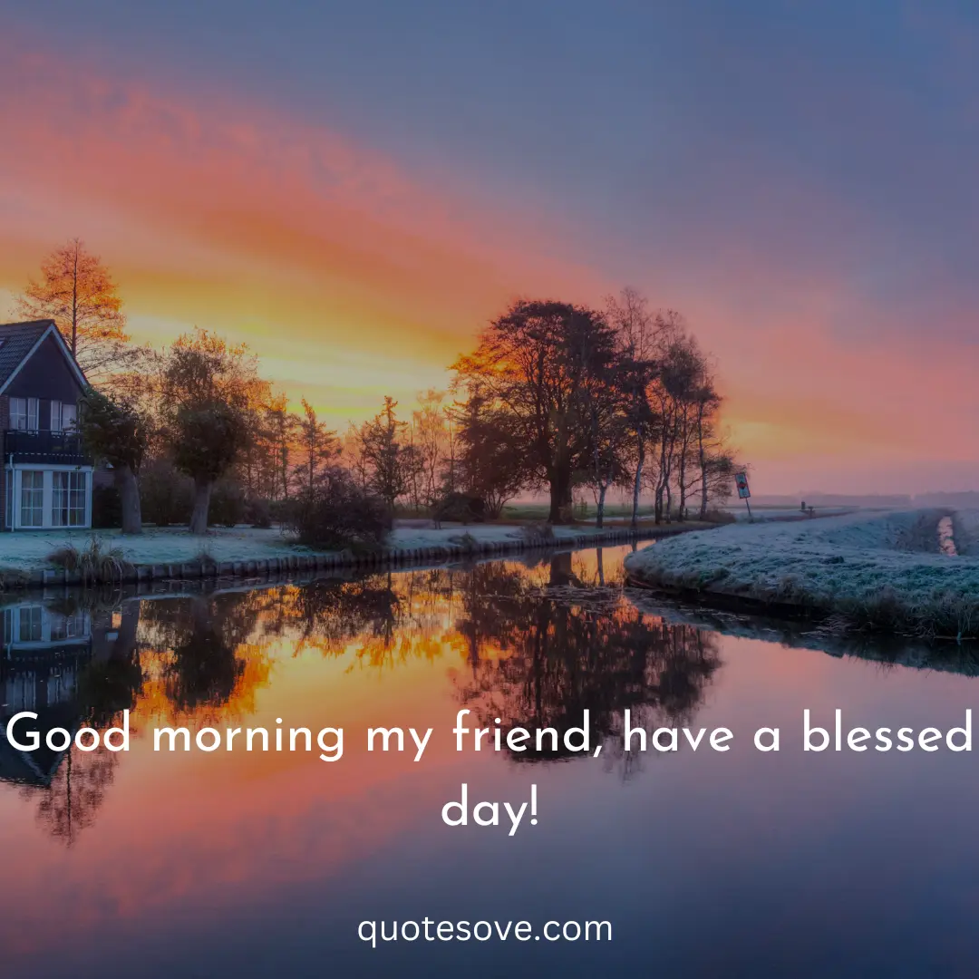 have a blessed day my friend