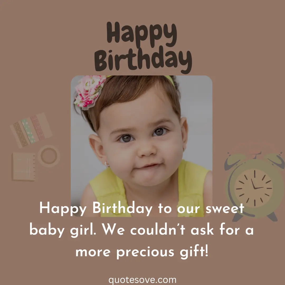 First Birthday Quotes For Baby Girl, Wishes, & Messages » QuoteSove