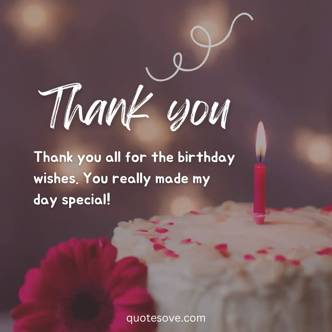 Ultimate Collection of Over 999 Thank You Images for Birthday Wishes in ...